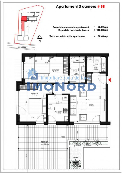 Unirii Fantani Justitiei 57 apartament cu terasa 140mp
