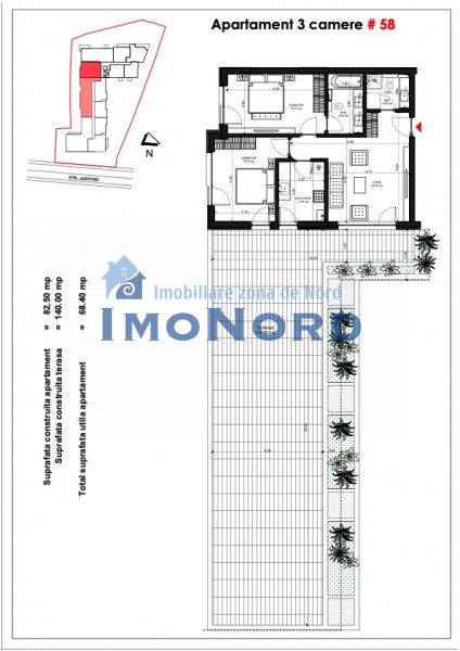 Unirii Fantani Justitiei 57 apartament cu terasa 140mp