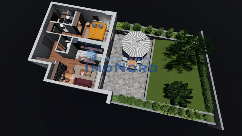 Unirii Fantani - str. Justitiei 57- 2 Camere -Terasa 36.00mp - 59 mp de gradina 