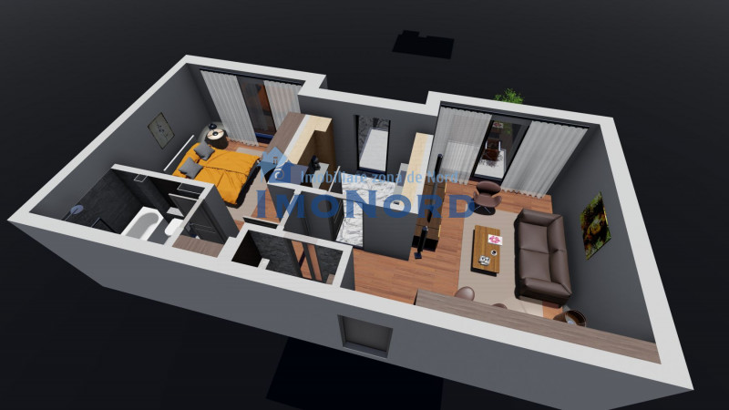 Unirii Fantani - str Justiei 57- langa Antim - Apartament 2 camere cu 2 bai  