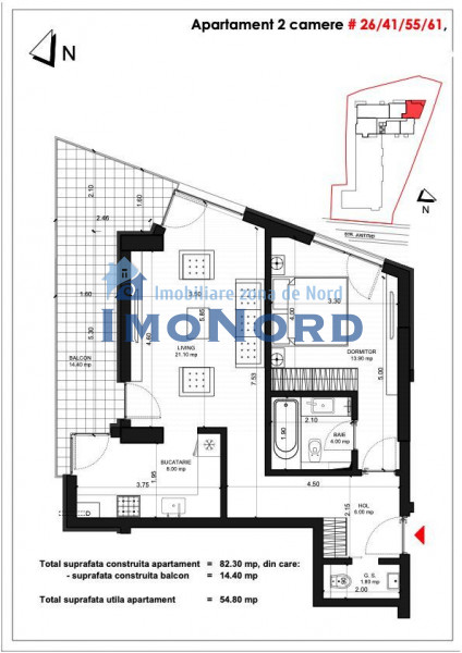 apartament  2 Camere cu terasa  Unirii Fantani - Justitiei 57- la 700m de metrou