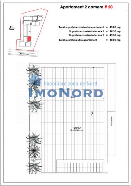 Unirii Fantani - Justitiei 57 - Apartamente Smart balcon 26 mp si gradina 38 mp 