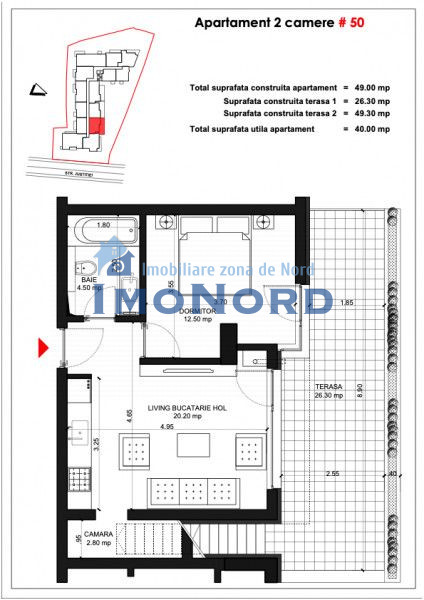 Unirii Fantani - Justitiei 57 - Apartamente Smart balcon 26 mp si gradina 38 mp 