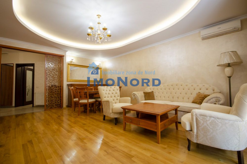 Herastrau apartament 3 camere parter cu terasa!