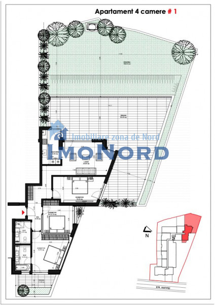 Unirii Fantani ultracentral 145 mp gradina