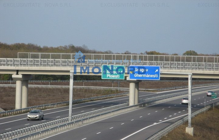  Teren 13Ha Autostrada A3 Bucuresti-Brasov , Exit Snagov Ghermanesti  