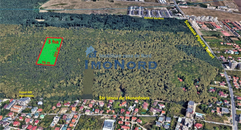 3 Ha Padurea Baneasa ZOO - Pipera-Strada Iancu de Hunedoara