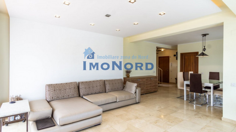 Duplex 5 camere 215mp, complet mobilat/utilat, incălzire pardoseală, loc parcare