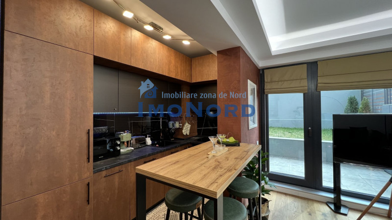 Unirii bloc 2023, apartament mobilat complet, terasa, gradina si garaj !