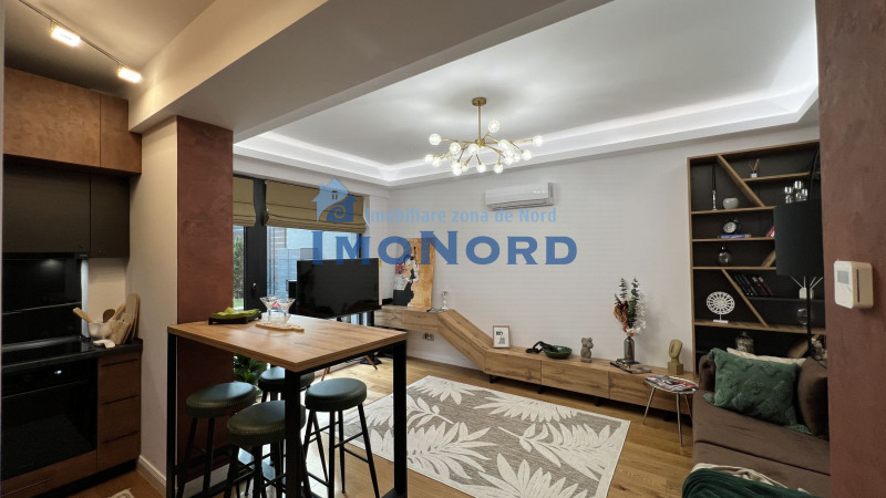 Unirii bloc 2023, apartament mobilat complet, terasa, gradina si garaj !