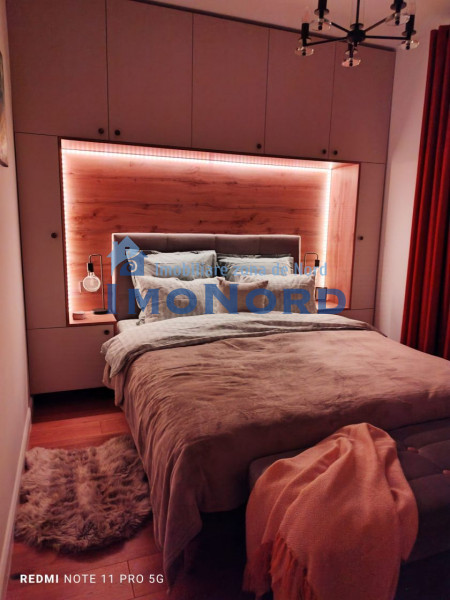 Unirii bloc 2023, apartament mobilat complet, terasa, gradina si garaj !