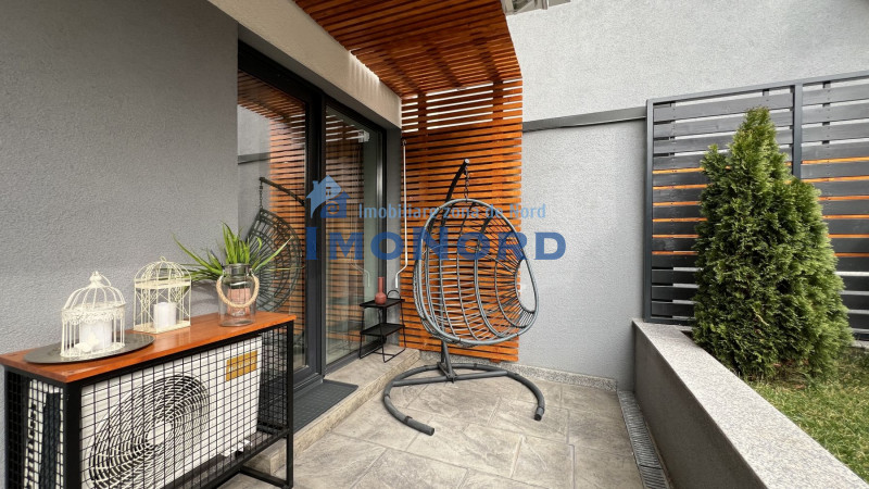 Unirii bloc 2023, apartament mobilat complet, terasa, gradina si garaj !