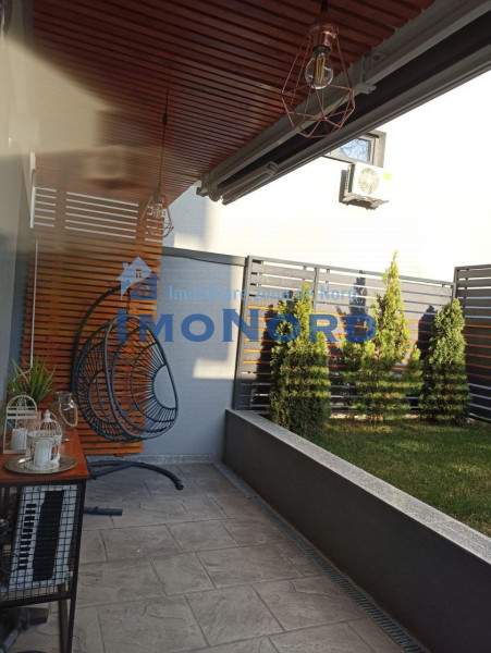 Unirii bloc 2023, apartament mobilat complet, terasa, gradina si garaj !