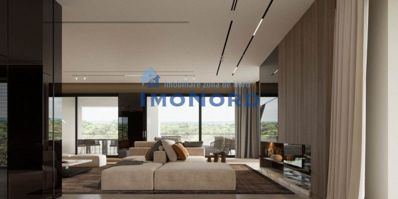 Penthouse 5 camere | 358 mp, terasă 84 mp, vedere pădure – Pines Residence