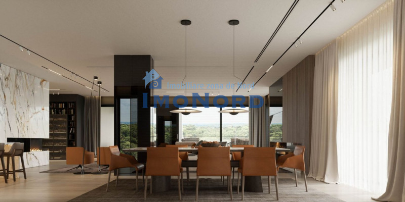 Penthouse 5 camere | 358 mp, terasă 84 mp, vedere pădure – Pines Residence