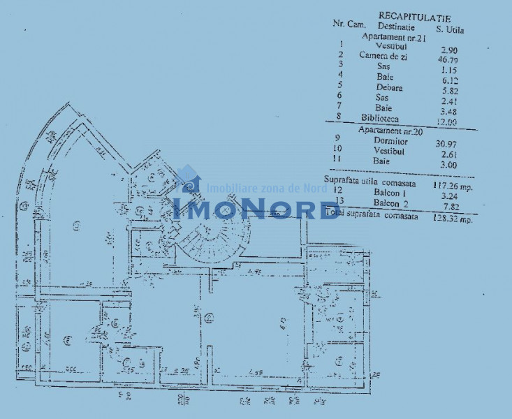 Vanzare  apartament 3 camere Domeni