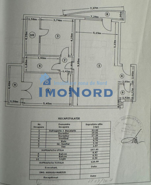 Sisesti - Bucuresti Targoviste-Apartament 3 camere de vânzare – etaj 1 