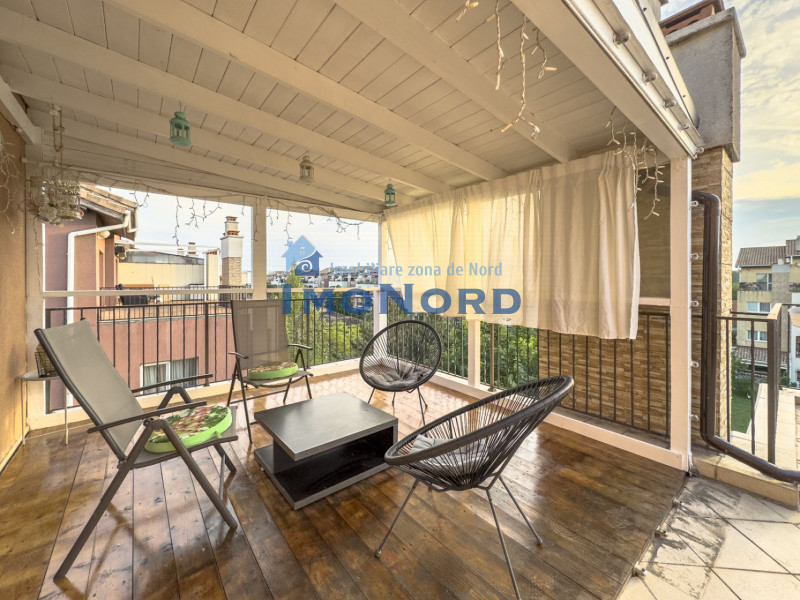 Spacious 3-Room Apartment with a 42 sqm Terrace in Pipera – North Bucharest