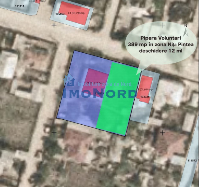 Teren de vânzare în Pipera – 389 mp în zona Niță Pintea