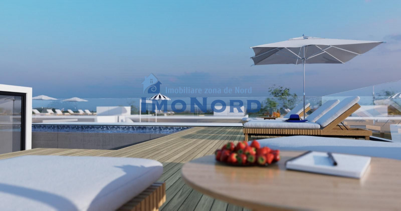 Vila cu design modern si piscina pe acoperis!