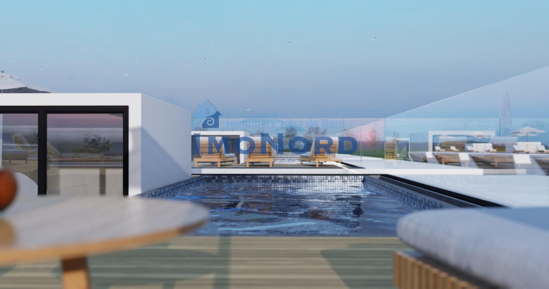 Vila cu design modern si piscina pe acoperis!