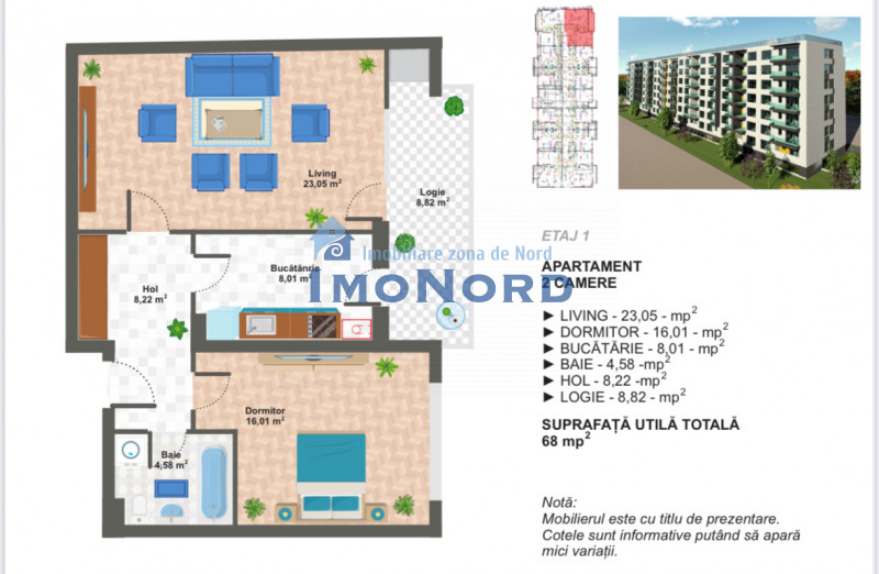 Vânzare apartament de 2 camere Drumul Binelui- METROU APĂRĂTORII PATRIEI