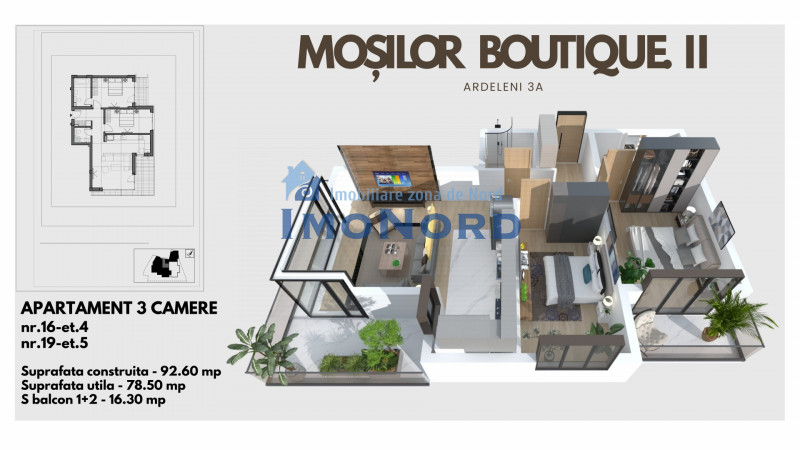 Mosilor Boutique II, apartamente noi si moderne !