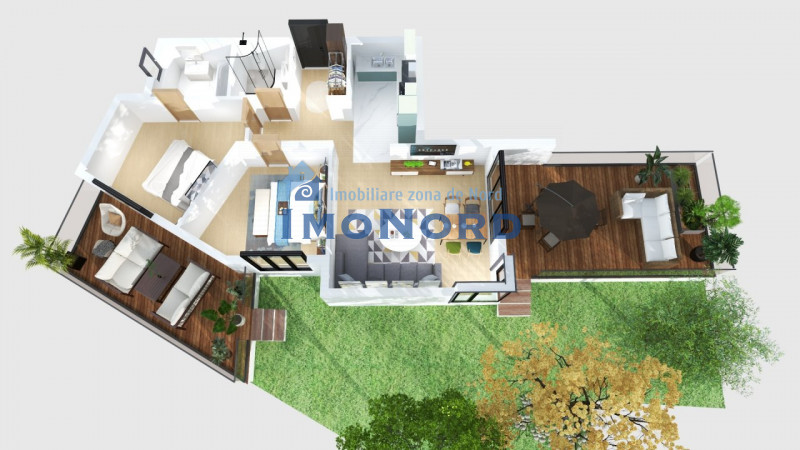 Mosilor Boutique II  apartament cu gradina si 2 terase !