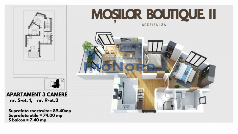 Mosilor Dacia-Eminescu- Apartamente 2026 