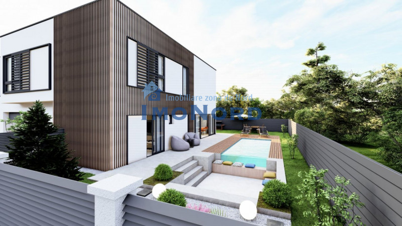 Vila moderna posibilitate personalizare – piscina exterioara si garaj dublu!
