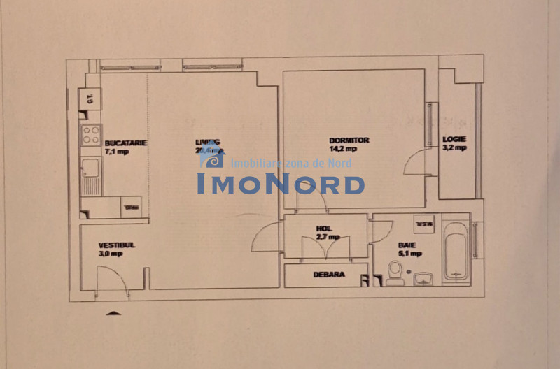 Apartament 2 camere de închiriat – Pipera, Zona de Nord, Complex Rezidențial A3