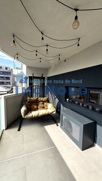 Apartament 2 camere de închiriat Aviatiei – bloc boutique 2022, terasă 16 mp