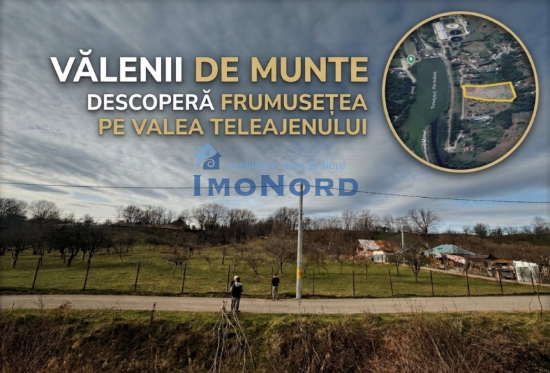 Teren intravilan  Vălenii de Munte – 9.123 mp | Deschidere 45 ml | Lângă râul Te