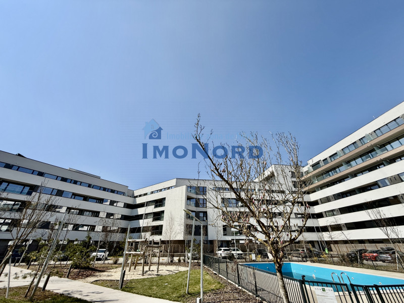 Apartament cu piscina si gradina proprie, nou, la prima inchiriere