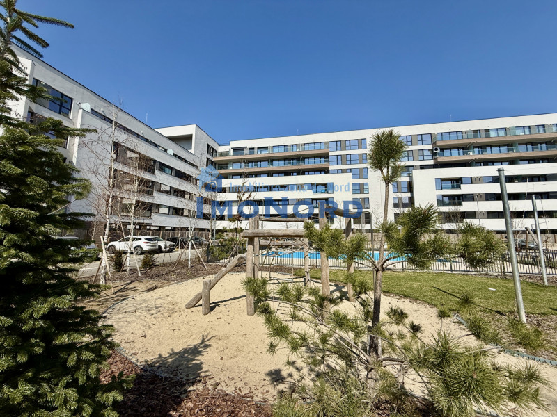 Apartament cu piscina si gradina proprie, nou, la prima inchiriere