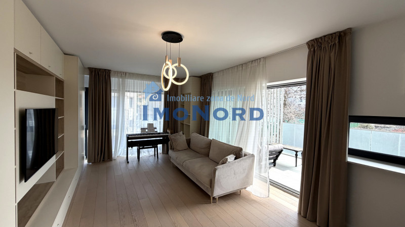 Apartament 2 camere de închiriat Aviatiei – bloc boutique 2022, terasă 16 mp