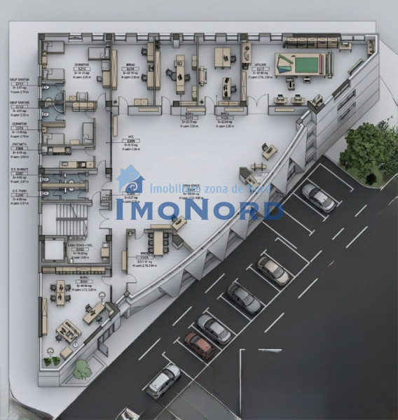 Spațiu de birouri în Aviatiei – Etaj integral 535 mp