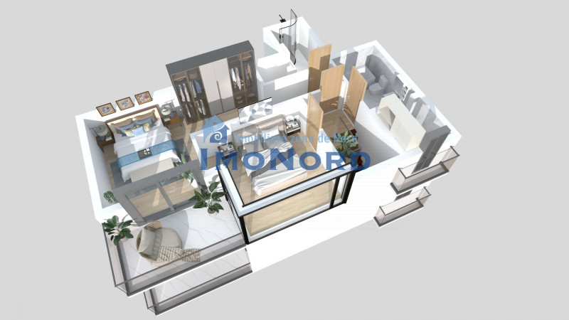 Dacia-Mosilor duplex cu vedere Sud