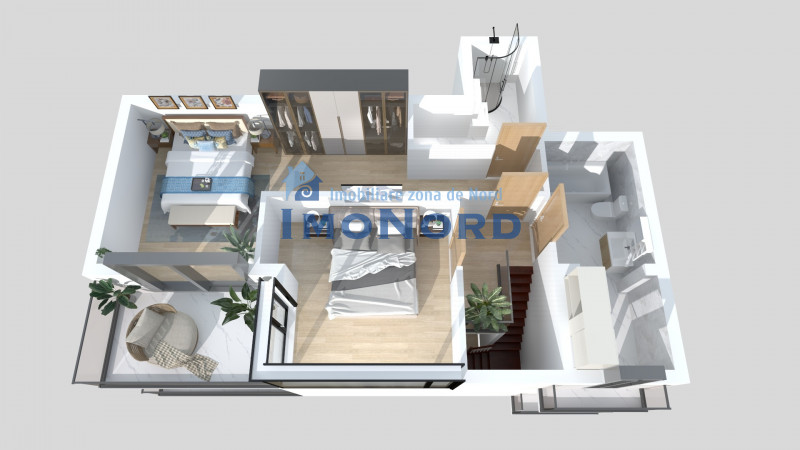 Dacia-Mosilor duplex cu vedere Sud