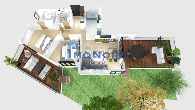 Dacia-Mosilor 3 camere, gradina proprie