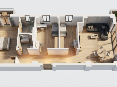 🏡 Apartament 3 camere Băneasa – Sisești | 87 mp utili | 2 balcoane 