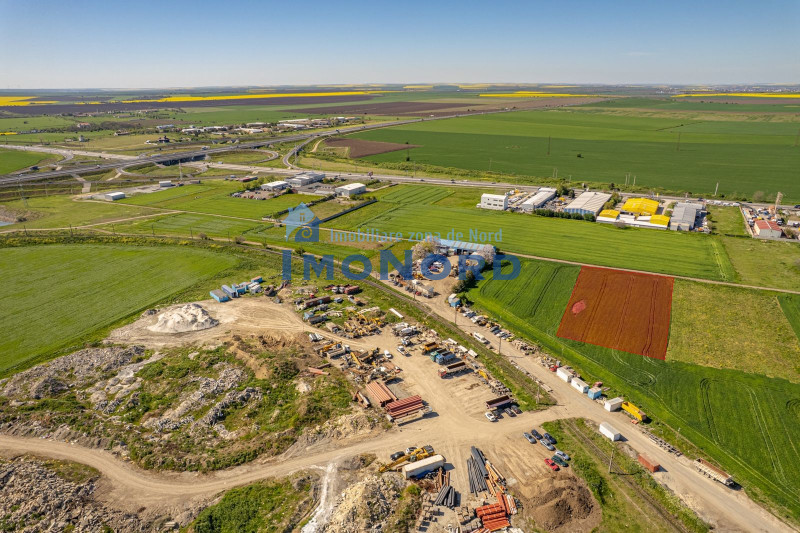 Palas vaporas, teren industrial logistic acces facil Autostrada