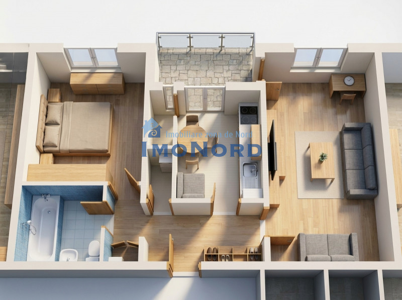 Apartament 2 camere de vânzare – Aleea Diham | Mega Mall | Arena Națională | Sec
