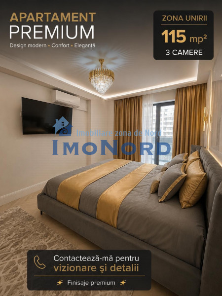 Vânzare apartament de 3 camere Unirii Bloc 2023
