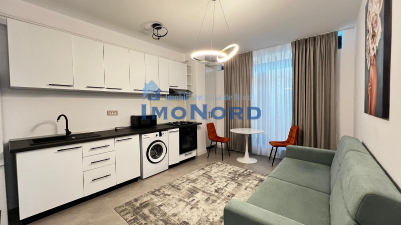 Apartament, mobilat, curte engleza, liber