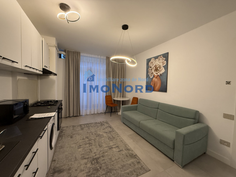 Apartament, mobilat, curte engleza, liber