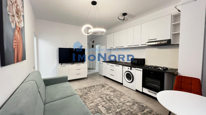 Apartament, mobilat, curte engleza, liber