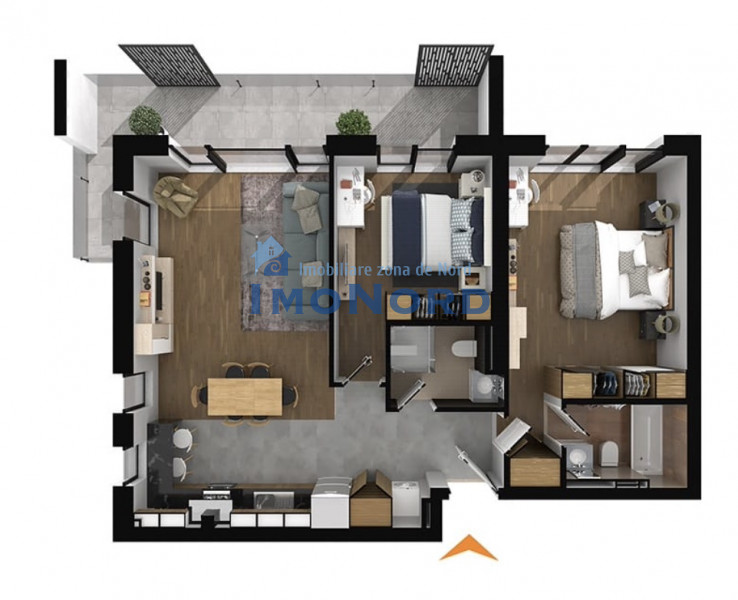 Apartament premium 3 camere de închiriat în Iancu Nicolae – 2 locuri parcaree 
