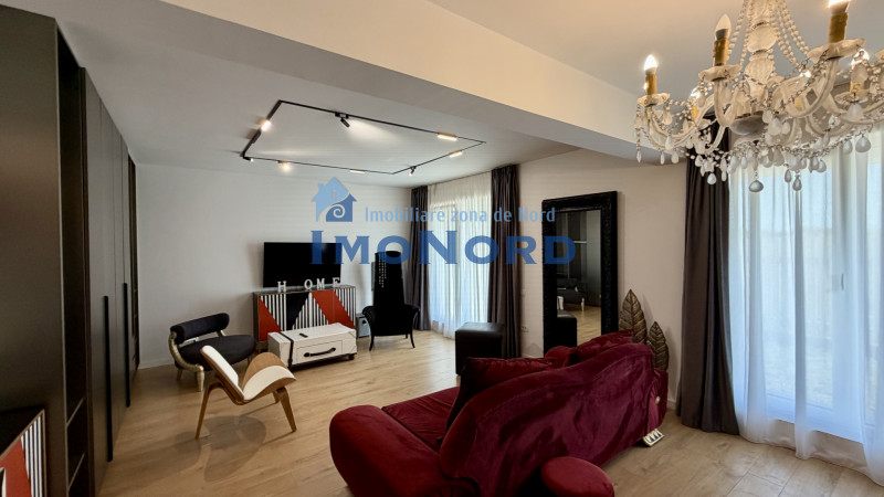 2 camere cu grădină privată de 50 mp de închiriat în Tunari  parcare inclusa
