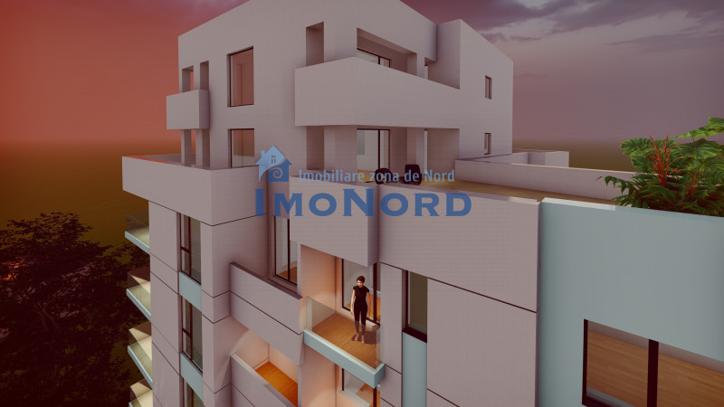 Penthouse cu terasa de 60mp, priveliste libera 360grade